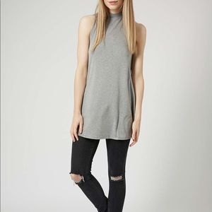 Top shop high neck flippy tunic